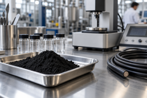آزمون کنترل کیفیت کربن رسانا برای کاربردهای صنعتی | Conductive carbon quality testing for industrial applications